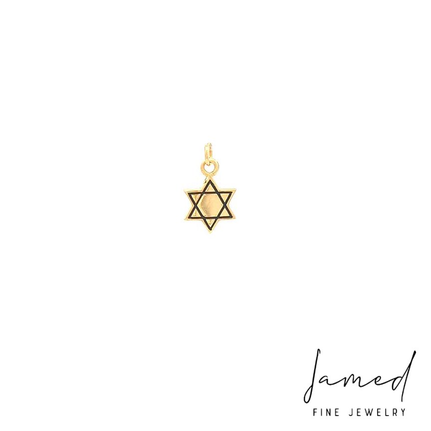 Star of David Pendant in Yellow Gold