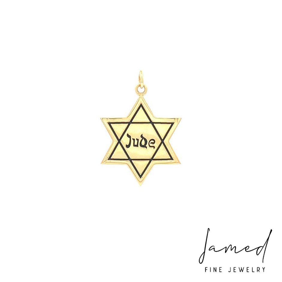 Star of David Pendant in Yellow Gold