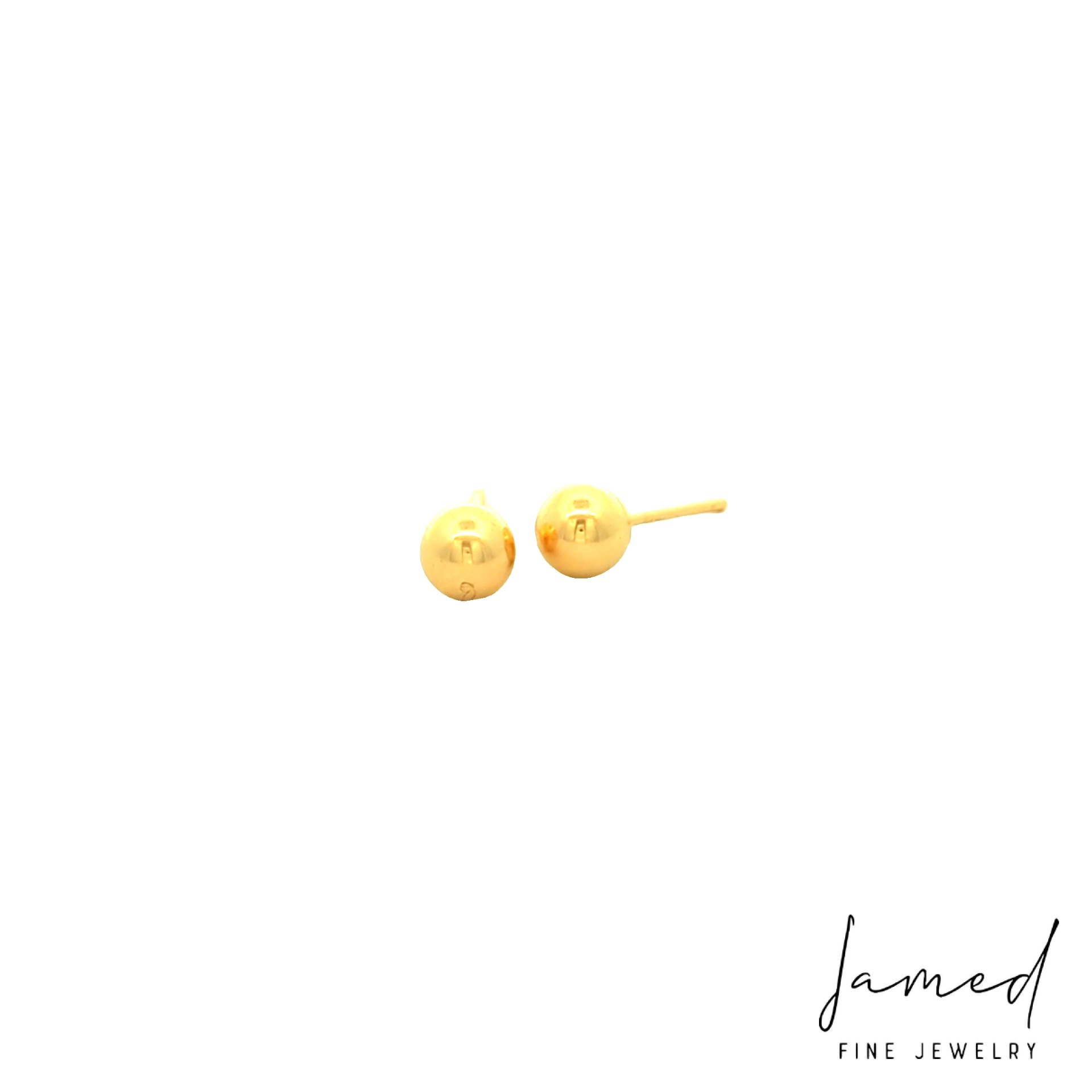 Ball Earring in Yellow Gold