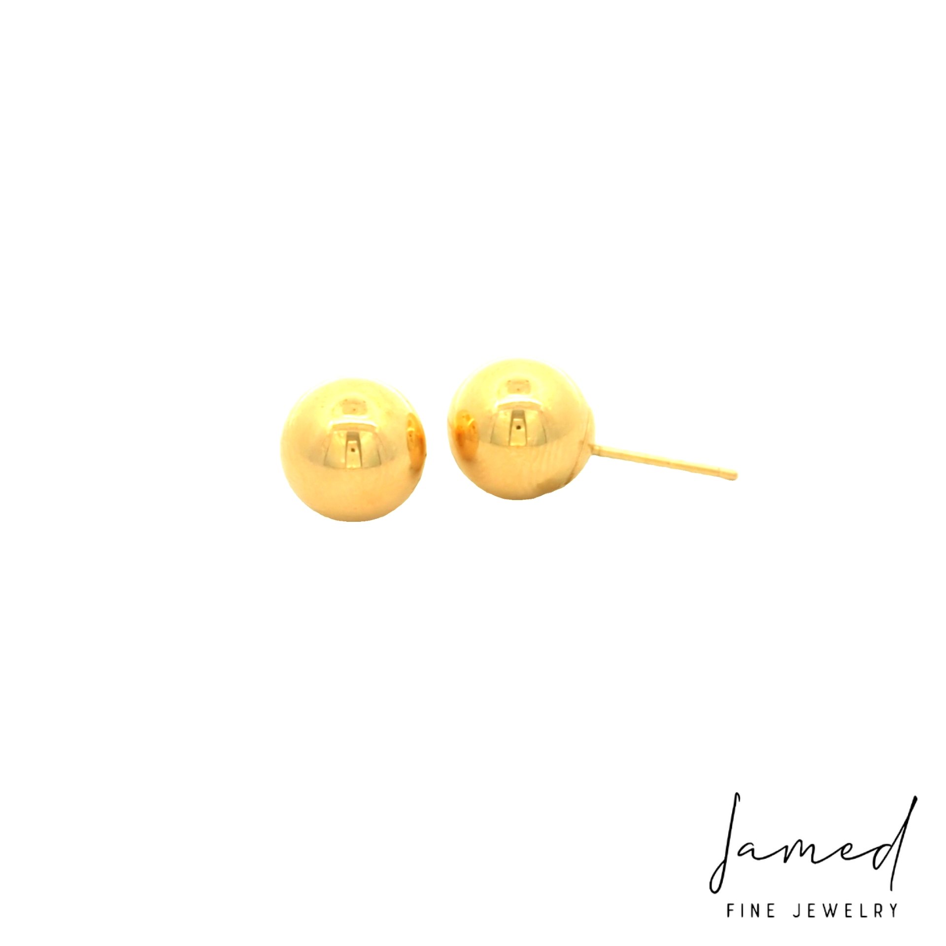 Ball Earring in Yellow Gold